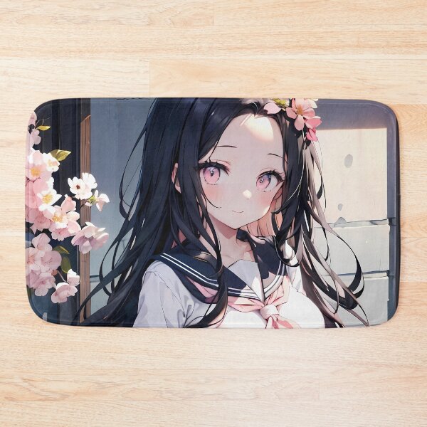 Item preview, Nezuko Kamado Demon Slayer Flower Crown Soft Sakura Glow designed and sold by TanglenRabbit.
