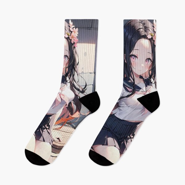 Item preview, Nezuko Kamado Demon Slayer Flower Crown Soft Sakura Glow designed and sold by TanglenRabbit.