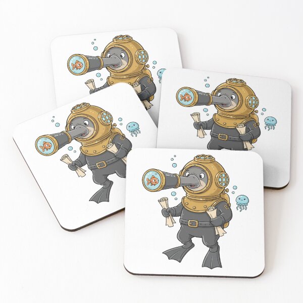 Item preview, Platypus Steampunk Deep Sea Diver designed and sold by rchabnb.