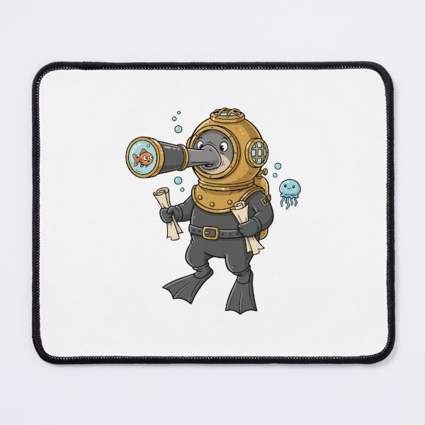 Item preview, Platypus Steampunk Deep Sea Diver designed and sold by rchabnb.