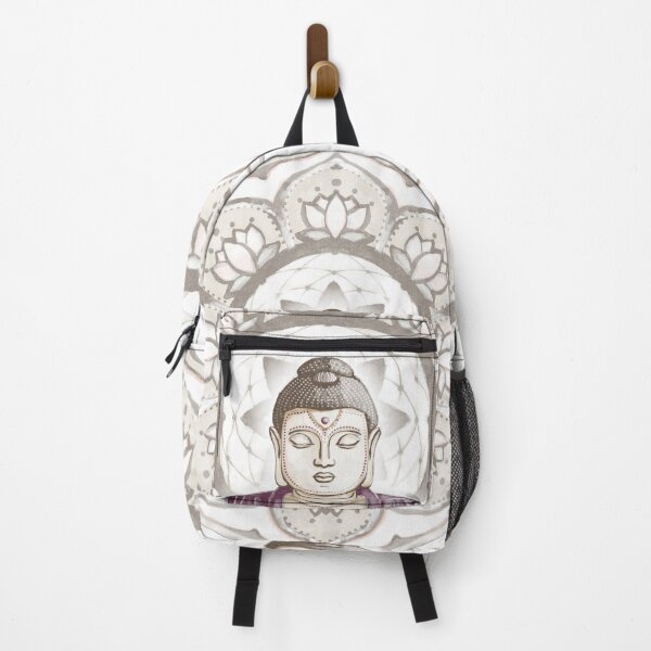 Item preview, Buddha Padma Watercolor - Beet Earth - Earth Dove Coral Halo designed and sold by Irene Estelle.
