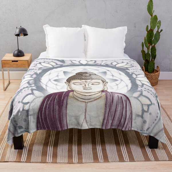 Item preview, Buddha Padma Watercolor - Beet Earth - Dusk Dust Beet Halo designed and sold by Irene Estelle.