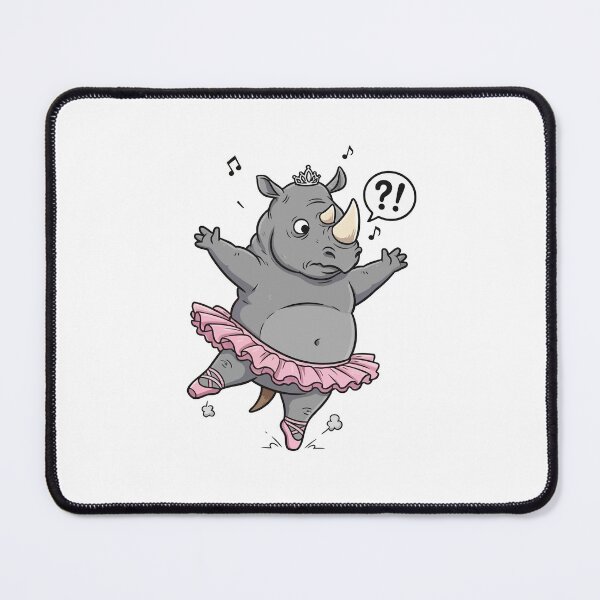 Item preview, Rhino Ballerina Pink Tutu Dancing designed and sold by rchabnb.