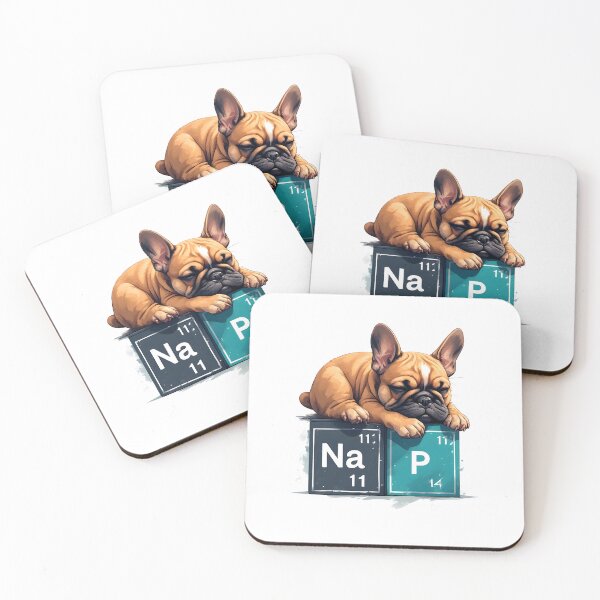 Item preview, Nap Chemistry Pun Pug – Periodic Table Science Humor designed and sold by owi-art.