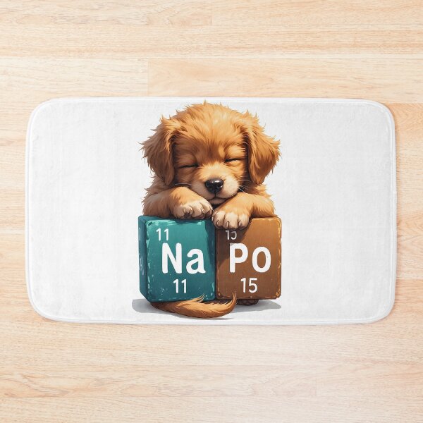 Item preview, Nap Chemistry Pun Labrador – Periodic Table Science Humor designed and sold by owi-art.