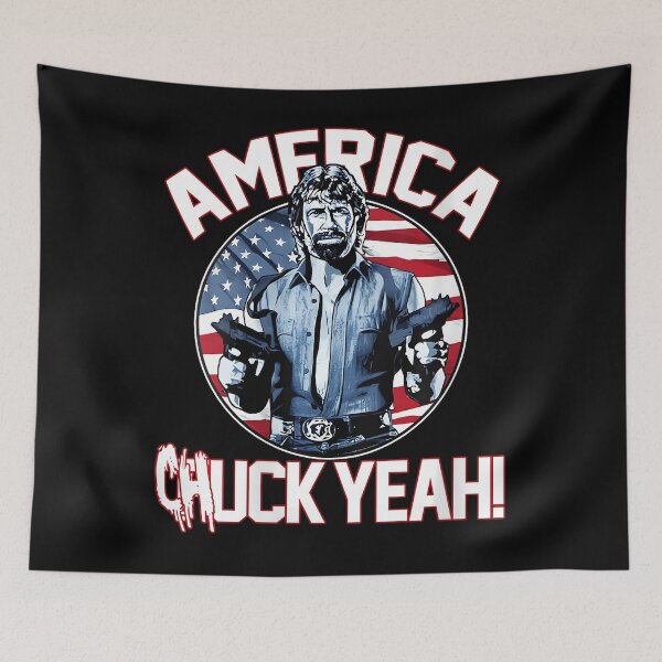Item preview, America Chuck Yeah Retro Patriotic USA Flag designed and sold by RosellaBalistre.