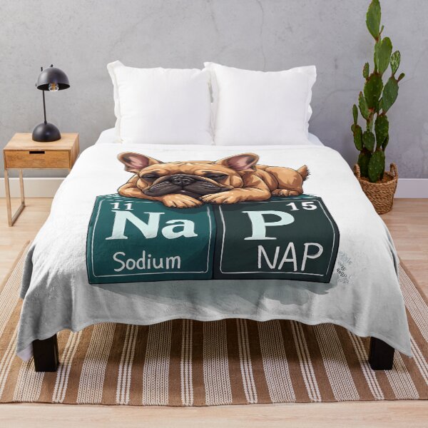 Item preview, Nap Chemistry Pun Pug – Periodic Table Science Humor designed and sold by owi-art.