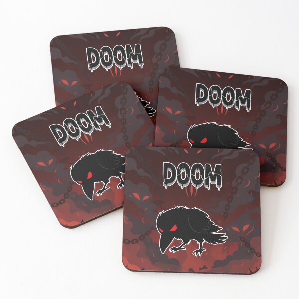 Item preview, DOOM Raven Gothic Crow Graphic Cartoon designed and sold by Taridesign.