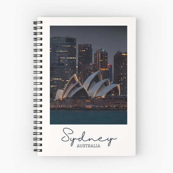 Item preview, Sydney Opera House Night Skyline - Vintage Souvenir designed and sold by twentytwo ART souvenir designs.