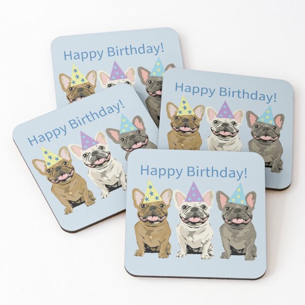 Item preview, Happy birthday! French Bulldog designed and sold by Mountain-Point.