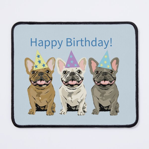 Item preview, Happy birthday! French Bulldog designed and sold by Mountain-Point.