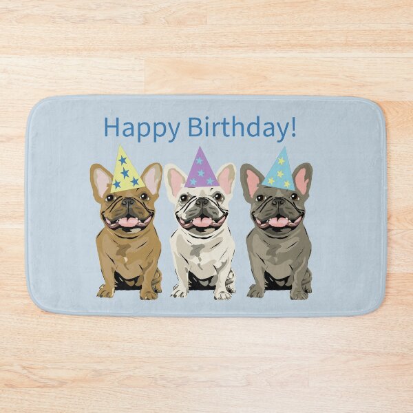 Item preview, Happy birthday! French Bulldog designed and sold by Mountain-Point.