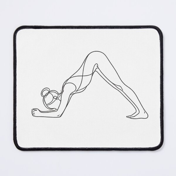 Item preview, Dolphin Yoga Pose One Line Art designed and sold by BlairWynne.