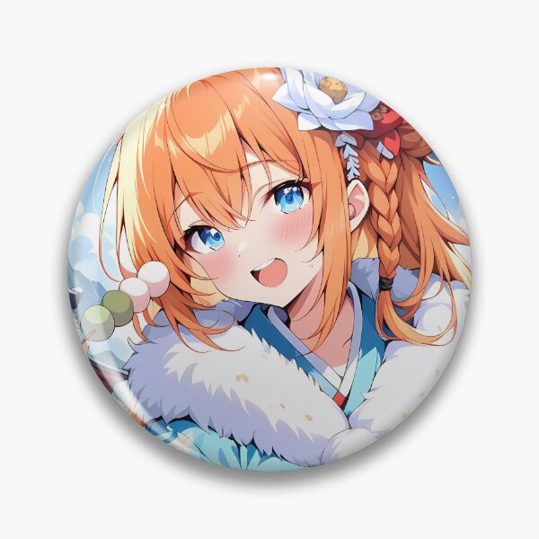 Item preview, Pecorine Princess Connect Cheerful Anime Girl Kimono Butterfly Japan Festival Mood designed and sold by TanglenRabbit.