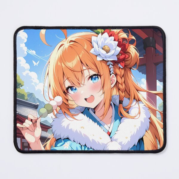 Item preview, Pecorine Princess Connect Cheerful Anime Girl Kimono Butterfly Japan Festival Mood designed and sold by TanglenRabbit.