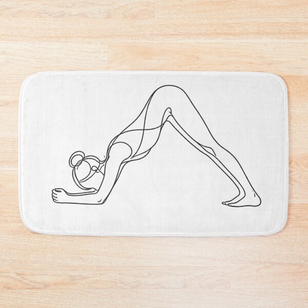 Item preview, Dolphin Yoga Pose One Line Art designed and sold by BlairWynne.