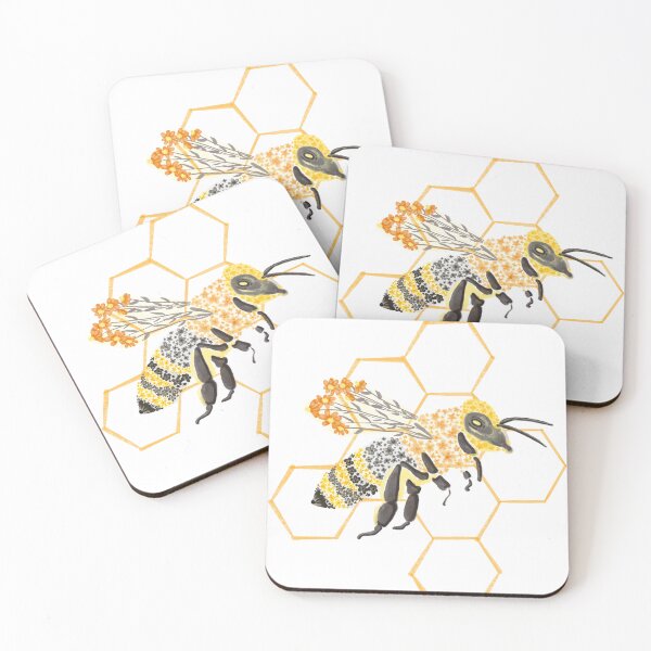 Item preview, Floral honey bee designed and sold by The Palmisano Collective .