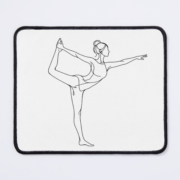 Item preview, Dancer Yoga Pose One Line Art designed and sold by BlairWynne.