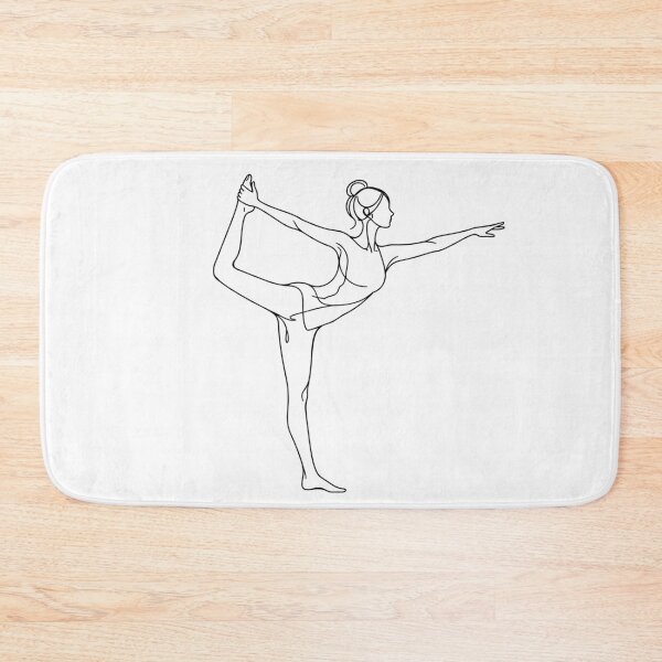 Item preview, Dancer Yoga Pose One Line Art designed and sold by BlairWynne.