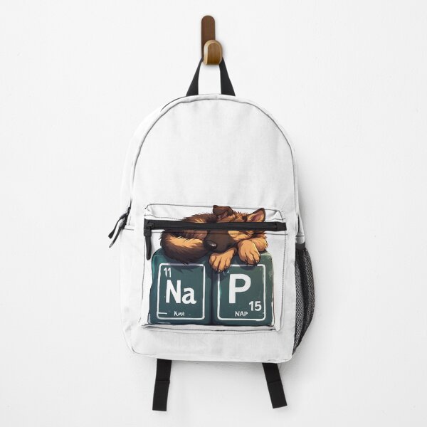 Item preview, Nap Chemistry Pun German Shepherd – Periodic Table Science Humor designed and sold by owi-art.