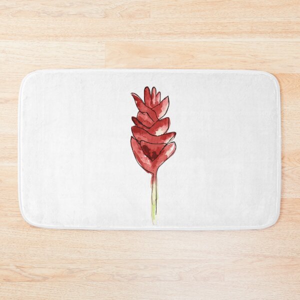 Item preview, Abstract Red Flower Watercolor Ink Nature Sketch  designed and sold by SWSandraWechner.