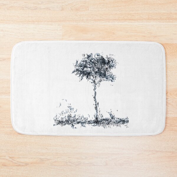 Item preview, Almond Tree II, Handdrawn Minimalist Botanical Ink Illustration designed and sold by SWSandraWechner.