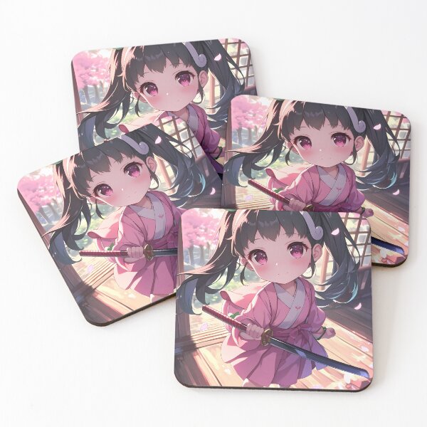 Item preview, Mayoi Hachikuji Bakemonogatari Chibi Kimono Pastel Calm designed and sold by TanglenRabbit.