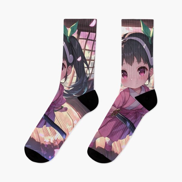 Item preview, Mayoi Hachikuji Bakemonogatari Chibi Kimono Pastel Calm designed and sold by TanglenRabbit.