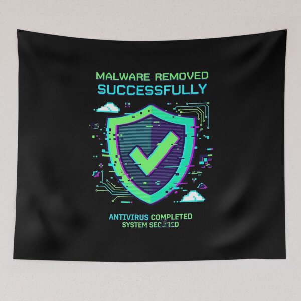 Item preview, Malware Removed Successfully  IT Support Shirt designed and sold by KurtByteStudio.
