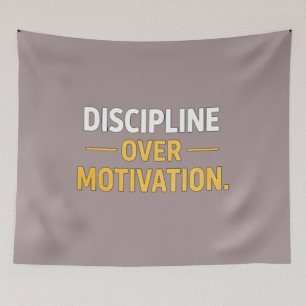 Item preview, Discipline Over Motivation T-Shirt – Success Mindset Design designed and sold by ShoopingAn.