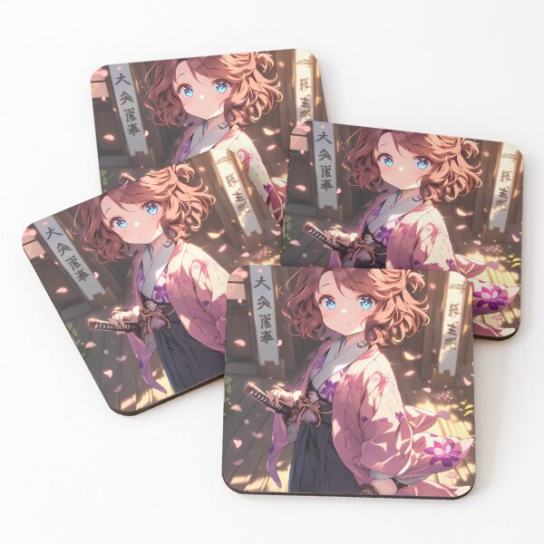Item preview, Kumiko Oumae Sound Euphonium Chibi Waifu Kimono Spring Glow designed and sold by TanglenRabbit.