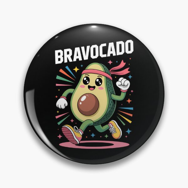 Item preview, Bravocado Running Avocado - Vegan Winner Avocado Pun designed and sold by PunkNation-Arts.