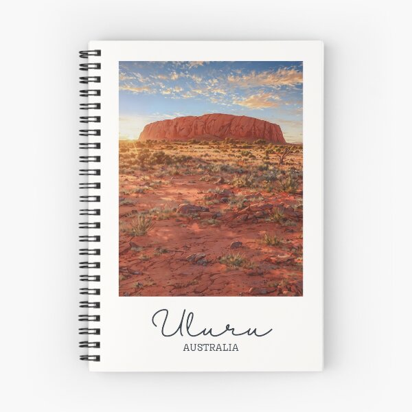 Item preview, Uluru Rock Formation Sunset - Vintage Souvenir designed and sold by twentytwo ART souvenir designs.