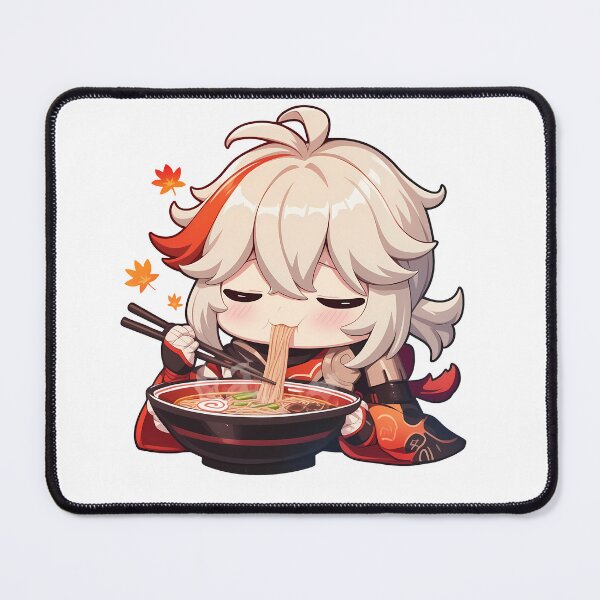 Item preview, Kazuha Genshin Impact Kawaii Chibi Ramen Noodles Slurp designed and sold by mildaclairmo.