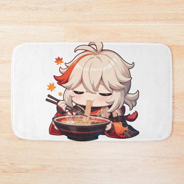 Item preview, Kazuha Genshin Impact Kawaii Chibi Ramen Noodles Slurp designed and sold by mildaclairmo.