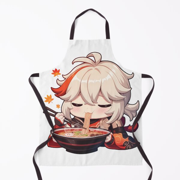 Item preview, Kazuha Genshin Impact Kawaii Chibi Ramen Noodles Slurp designed and sold by mildaclairmo.
