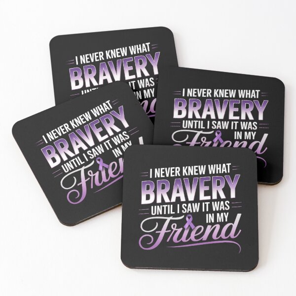 Item preview, Bravery In Friend Pancreatic Cancer Ribbon Awareness designed and sold by PunkNation-Arts.
