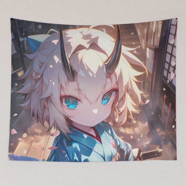 Item preview, Jeanne Arc Fate Grand Order Chibi Waifu Kimono Sakura Gaming designed and sold by TanglenRabbit.