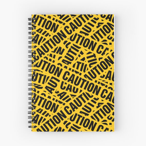 Item preview, Industrial Street Style Caution Tape Pattern designed and sold by Retro Street Studios.