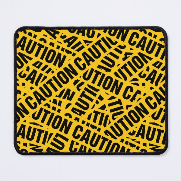 Item preview, Industrial Street Style Caution Tape Pattern designed and sold by Retro Street Studios.