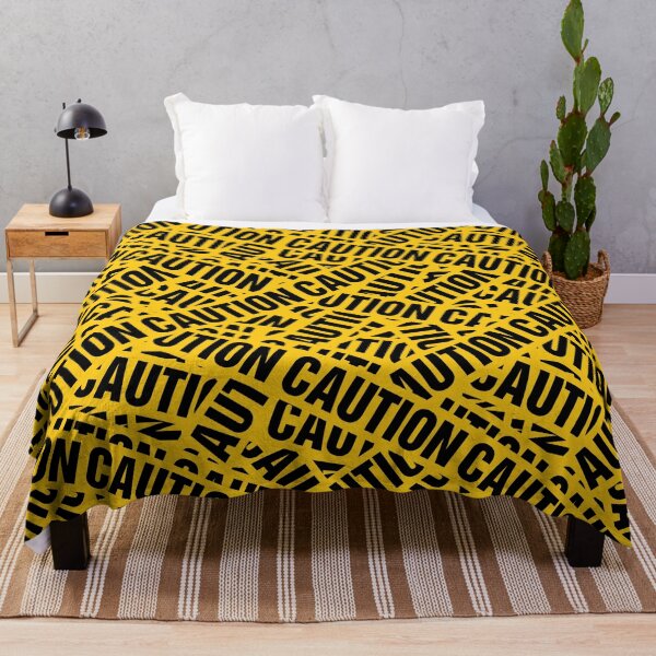 Item preview, Industrial Street Style Caution Tape Pattern designed and sold by Retro Street Studios.