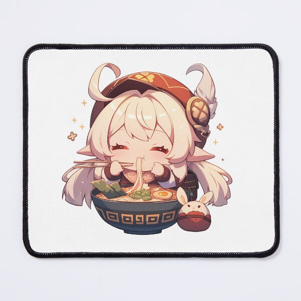 Item preview, Klee Genshin Impact Kawaii Chibi Ramen Noodles Slurp designed and sold by mildaclairmo.