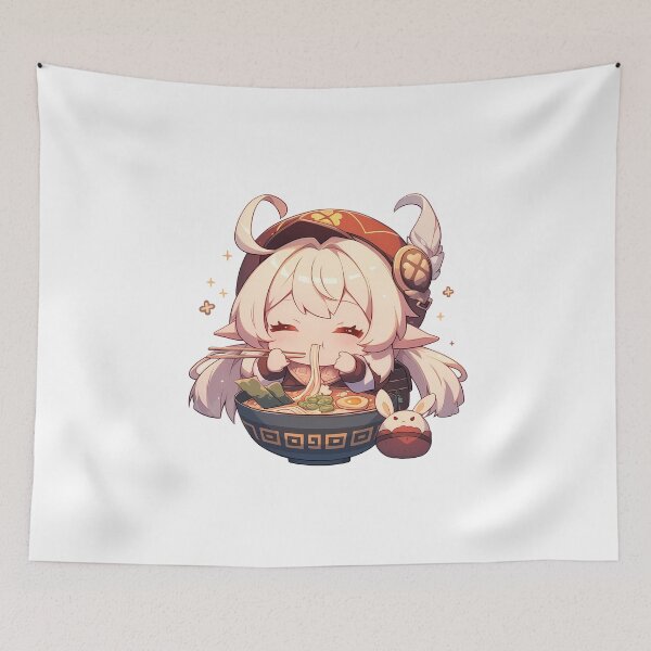 Item preview, Klee Genshin Impact Kawaii Chibi Ramen Noodles Slurp designed and sold by mildaclairmo.