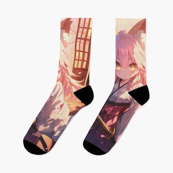 Item preview, Tamamo No Mae Fate Grand Order Fox Ears Kimono Sunset designed and sold by TanglenRabbit.