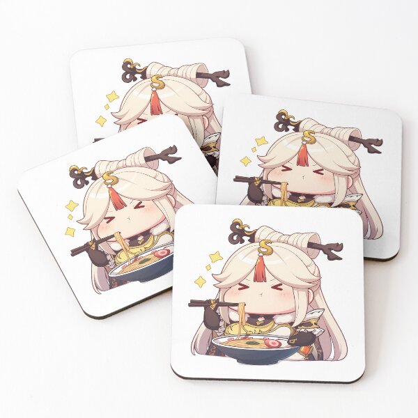 Item preview, Ningguang Genshin Impact Chibi Ramen Sparkles Cozy Feast designed and sold by mildaclairmo.