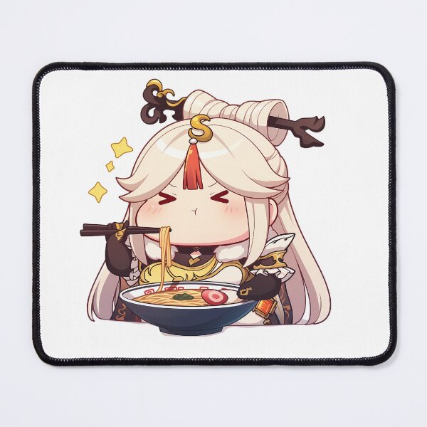 Item preview, Ningguang Genshin Impact Chibi Ramen Sparkles Cozy Feast designed and sold by mildaclairmo.