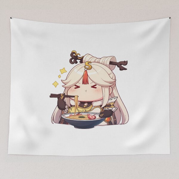 Item preview, Ningguang Genshin Impact Chibi Ramen Sparkles Cozy Feast designed and sold by mildaclairmo.