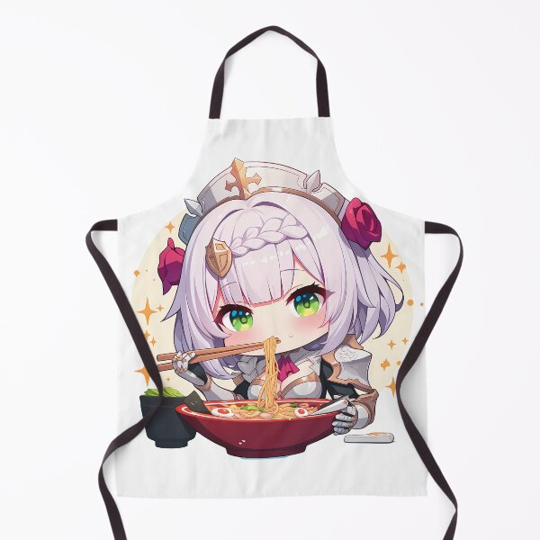 Artikelvorschau, Noelle Genshin Impact Chibi Ramen Nudeln Gemütlicher Glitzer entworfen und verkauft von mildaclairmo.