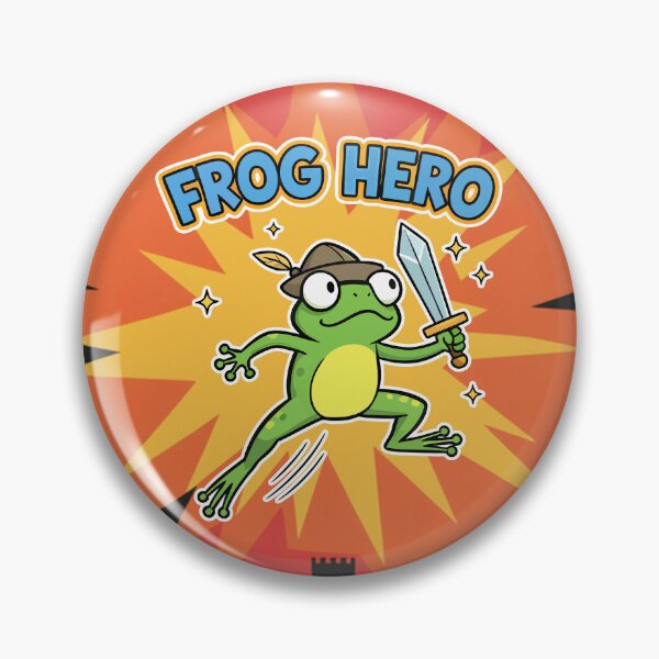 Item preview, Frog Hero Warrior Green Frog Cartoon designed and sold by Taridesign.