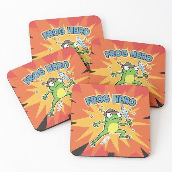 Item preview, Frog Hero Warrior Green Frog Cartoon designed and sold by Taridesign.
